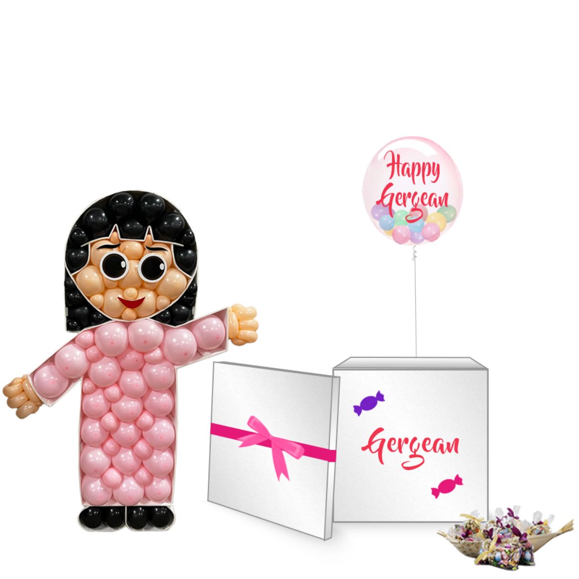 Picture of Gergean Girl with Box	