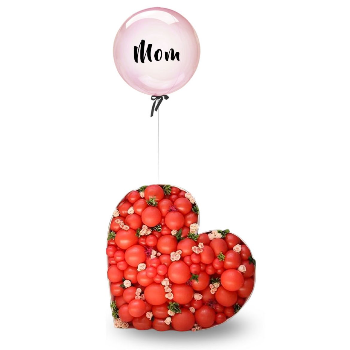 Picture of Mom Heart Frame with Flower	